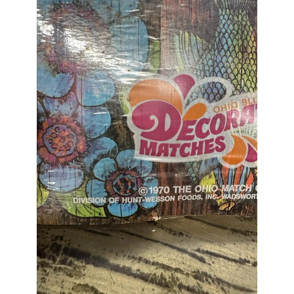 Vintage Ohio Blue Tip 1970 Decorator Kitchen Matches Sealed